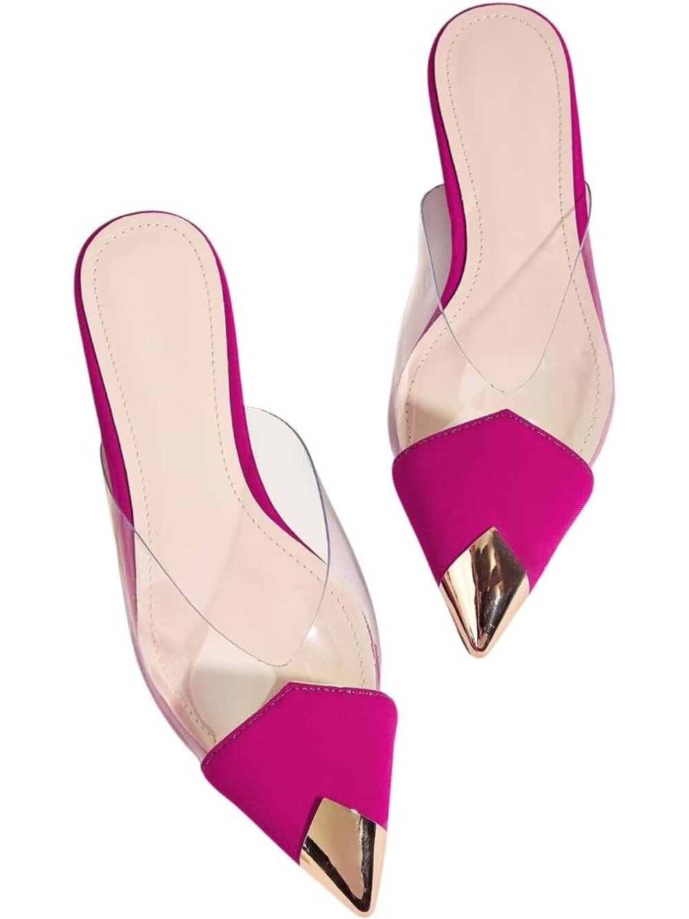 Stylish Women's Clear Pointed Toe Flats - Comfortable & Chic Everyday Shoes